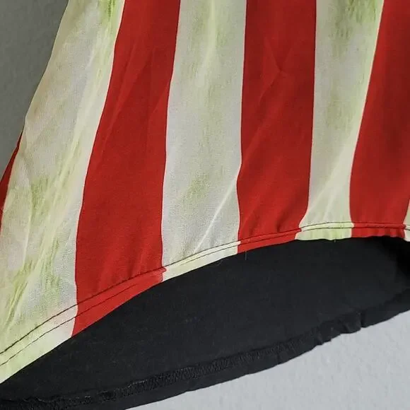 USA Tank Top American Flag Sleeveless High Low Hem Size Small Black - Picture 5 of 9